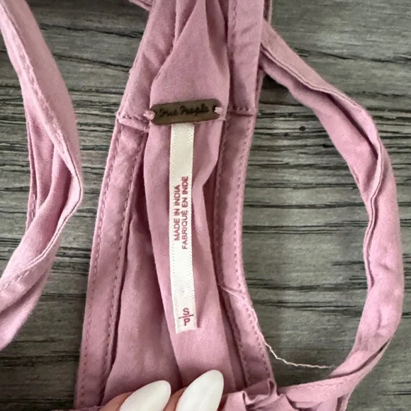 🌼FREE PEOPLE🌼 Anita Dusty Pink Ruffled Maxi Dress, Size S - Picture 4 of 11